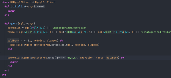 NewRelicでMySQL2::Clientのクエリを計測する